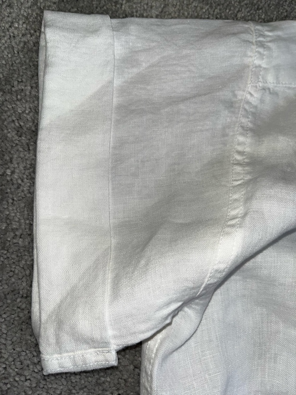 NWOT J Crew Baird McNutt Irish Linen S/S Shirt White M - Picture 6 of 6